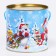 Gift box, tube "Game of snowballs" 120x120mm