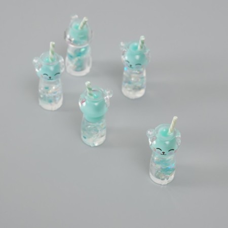 Acrylic Suspension "Cocktail. Mint-cat" shines in the dark 3.4x1.8x1.8 cm-3