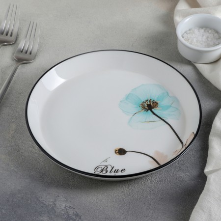Porcelain dessert plate "Blue Dream", D = 20 cm-1