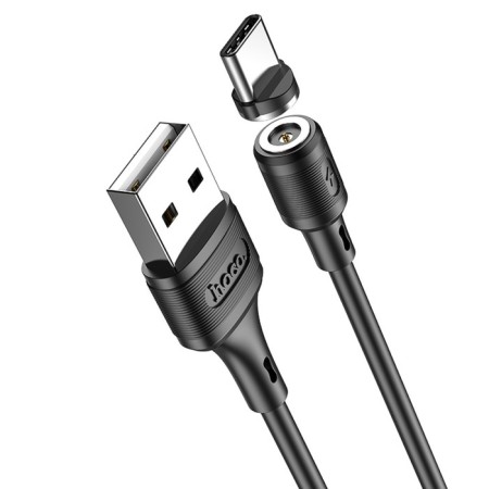 Hoco X52, Type -C - USB cable, magnetic connector, only charging, 3 a, 1 m, black-5