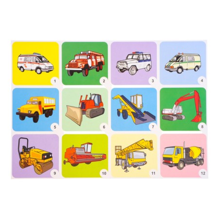 Set of posters "transport" with methodological recommendations, 4 posters, A3-3
