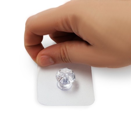 Hand button with an adhesive surface of the tundra, transparent, set 4 pcs.-8