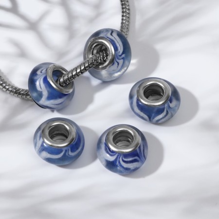 Bead "Wave", blue color-1