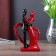 Polystone souvenir "newlyweds near the heart" Red-black 18.7x1.8x5.7 cm