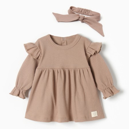Dress and crumb bandage, I am Basic Line, height 80-86 cm, brown