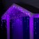 Garland "fringe" 4 × 0.6 m, IP44, white thread, 180 LED, purple glow, 8 modes, 220 V