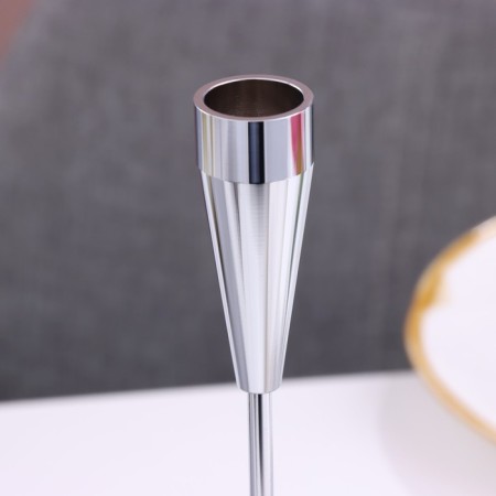 A set of 3 candlesticks, metal, d = 5 cm h = 36.5/31/26 cm-2