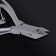 Manicure nippers for the cutter "Premium", double spring, 11.5 cm, blade length - 8 mm, silver color
