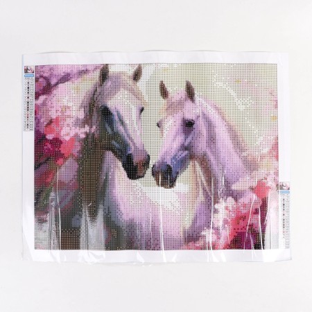 Diamond mosaic with full filling on the holler canvas, 30 x 40 cm-1