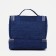 Cosmetic bag, 2 parts on zippers, blue color