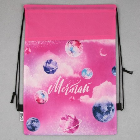 A bag for shoes "Dream! All come true!" non -discharge canvas, size 30 x 40 cm-1