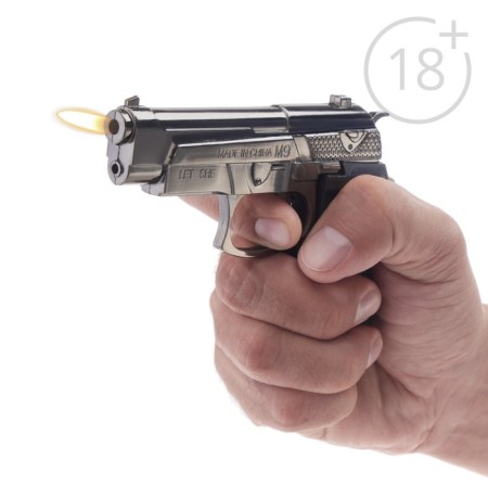 Gas lighter for smoking "Pistol", Piezo 12 x 9 cm-2