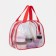 Lightning cosmetic bag, transparent/red color