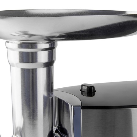 Meat grinder Galaxy GL 2400, 1200 watts, 1.3 kg/min, 2 nozzles, reverse, silver-1