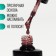 Nail varnish gel, Glitter Flash, 3 phase, 8ml, LED/UV, Transparent/Red color (10)