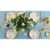 Baby Ethel Elegance 150*220 +/- 3cm, cell-blue, pl. 192 g/m2, hl with VGMO