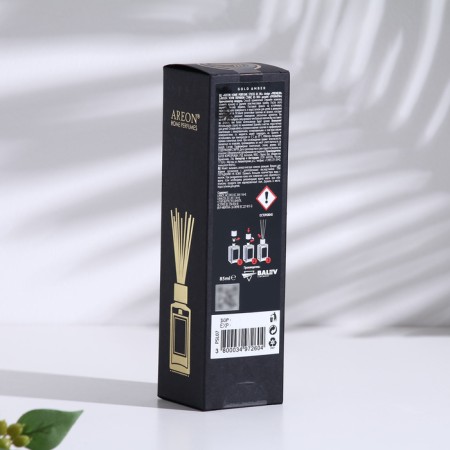 Fragrant Diffusor for the House Aron Sticks Premium, 85 ml, "Gold Amber"-3