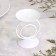 Sunser "Sunset" metal per 1 candle, 8.3x11 cm, white
