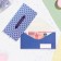 Money envelope "Congratulations!" Blue ornament, 16.5 x 8 cm