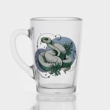 New Year's glass coffee mug 