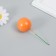 Decor for creativity "Balls Orange" d = 2; 3; 3.5 and 4 cm set 20 pcs
