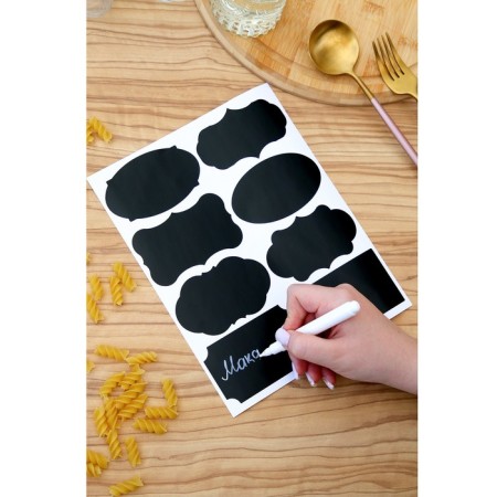 The stickers are waterproof, a set of sheets is 5 pcs., Cretaceous marker, size 1 stickers - 87 × 50 mm-1