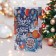 Postcard "Miracles where they believe in them!" embossing, tangerines, 18 x 12 cm