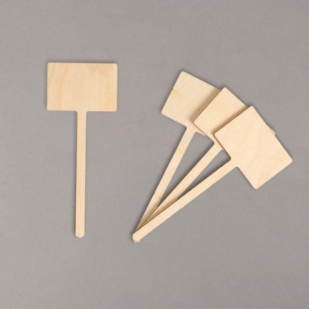 Garden signs for marking, 15 cm, set 8 pcs., Wood, Greengo