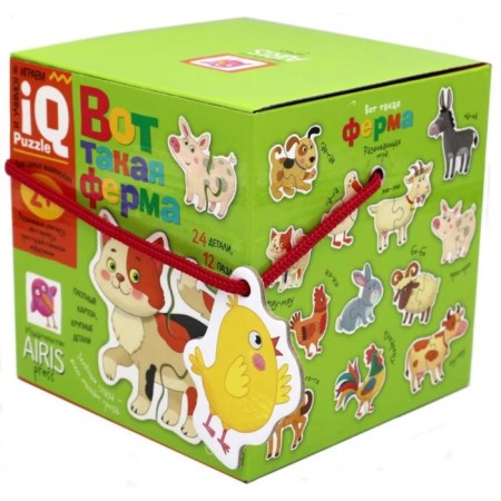Puzzle for the smallest "Here is such a farm", 2+