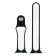Smart watch strap, with perforation, 38 mm, l = 23 cm, silicone