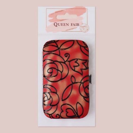 Manicure set "roses", 7 items, in a case, color mix-4