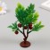 Artificial plant for creativity plastic "Bush of apple tree" 7.5x10 cm