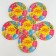 Disposable paper plate "Happy Birthday" Funny balls, 18 cm