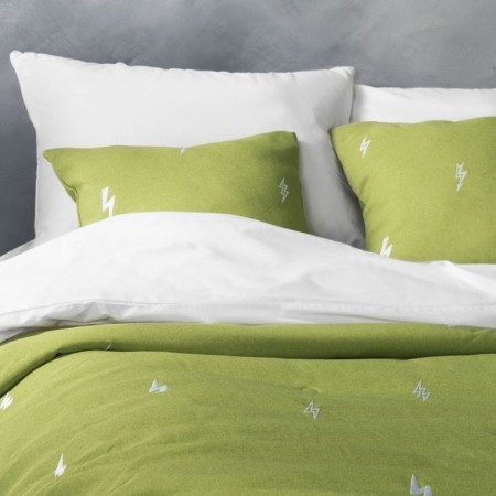 Set "Flash": a bedspread 160 x 220 cm, pillowcase 40 x 40 cm - 2 pcs, green color-2