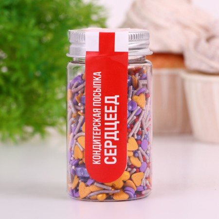 Confectionery Sprinking "Heartbred", 50 g-1