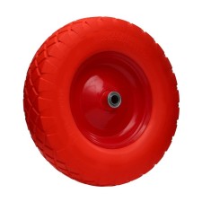 Polyurethane wheel, d = 400 mm, hub: diameter 20 mm, length 100 mm