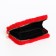 Baby wallet with a zipper, red color