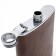Gift set 5 in 1: Flaw 240 ml, funnel, pen, 2 glasses, brown, 17 x 21 cm