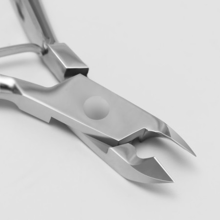 Manicure nippers for cuticle, 10 cm, blade length - 6 mm, on blist, silver color, 101s-1