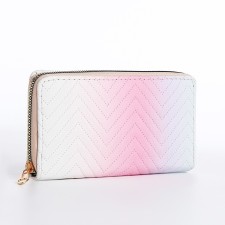 Women's wallet with lightning, the color is pink-lilac