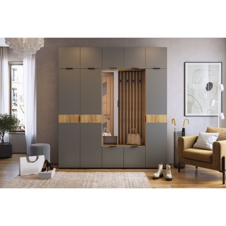 Three -door "BEY", 1200x350x400, oak craft gold/graphite-6
