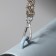Handle for bag, cord from beads, 28 cm, silver color