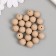 Beads for creativity plastic "Almond Temptation" matte d = 1.2 cm set of 20 g