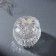 Casket glass "Butterfly with a train" silver 7.5x7.5x7 cm