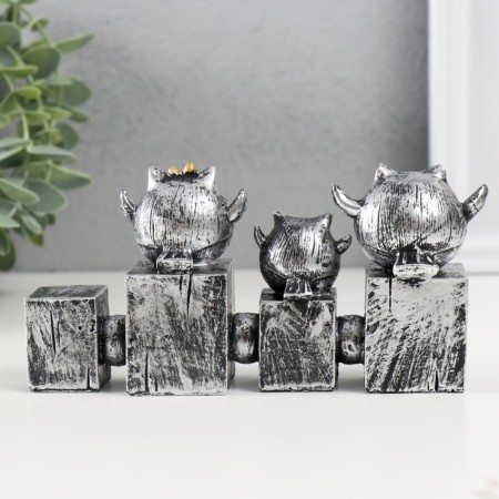 Souvenir Polystone "Three Essenes on the letters. House" 3.5x16x8 cm-2