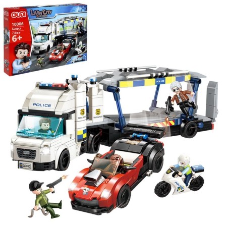 Constructor Police "Auto -Uglings", 620 parts
