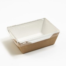 A container with a transparent lid, craft, 0.45 l, 14 x 10 x 5.5 cm
