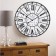 Wall watches, series: loft, "Birmingham", smooth move, D-60 cm