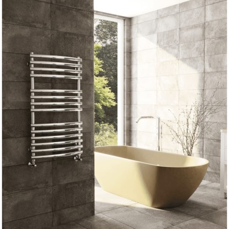 Water towel Terminus "Capri" P19, 500x1400 mm, lower connection, chrome-2