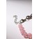 Bracelet "Butterfly" field, pink color in silver, l = 16 cm